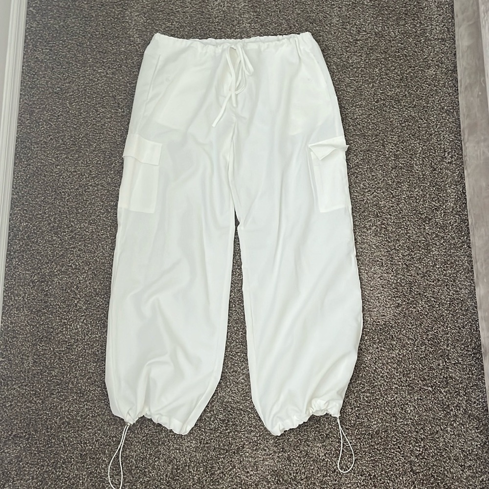 Cider White Balloon Pants